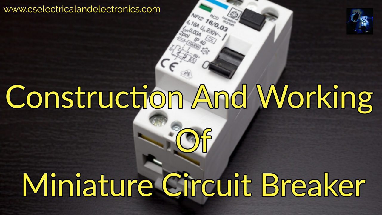Working of circuit breaker