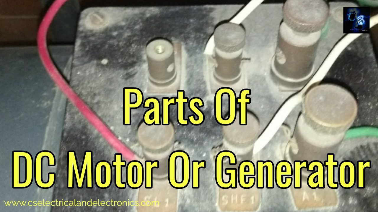 Parts of dc motor