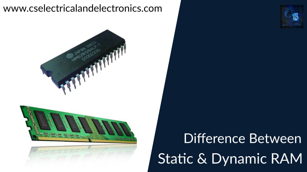 Difference Between Static RAM And Dynamic RAM, Applications