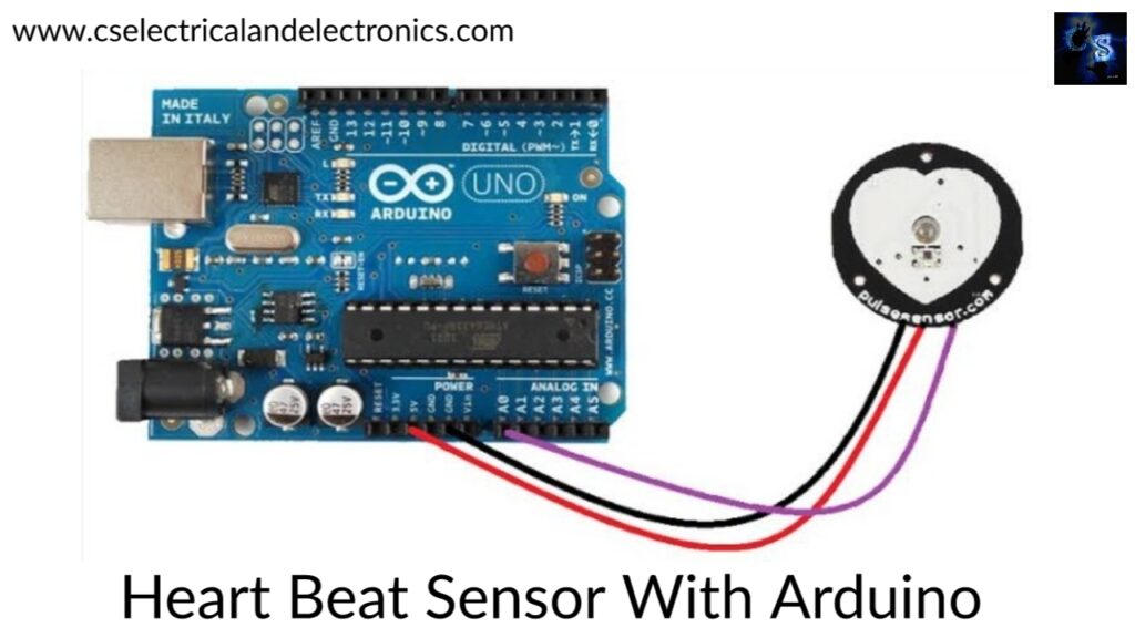 Heart beat sensor with arduino