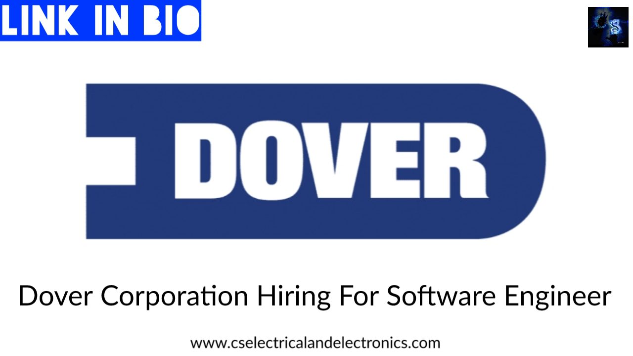 Dover Corporation Hiring For Software Engineer.