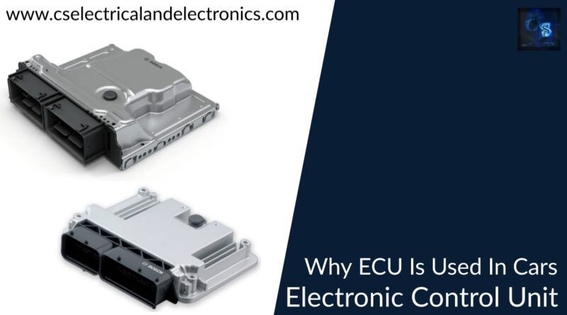 why ecu used in car