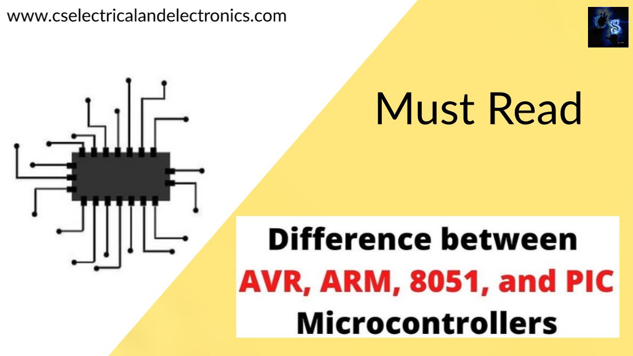 Difference between 8051, ARM, AVR, And PIC Microcontrollers