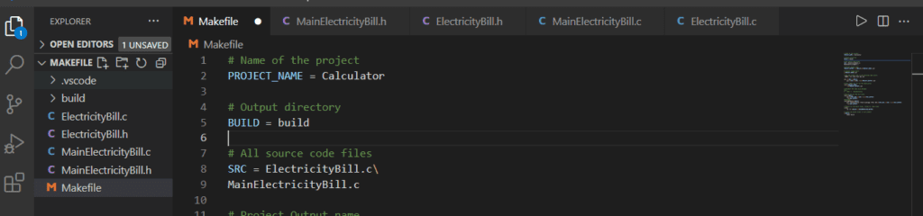 makefile in vs code