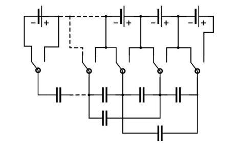 Double tiered switched capacitor