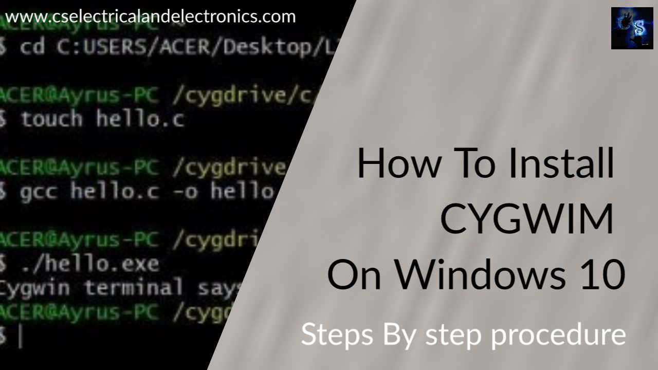How To Install CYGWIN On Windows 10 Step By Step Procedure