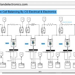 Passive cell Balancing of 6 lithium ion cells