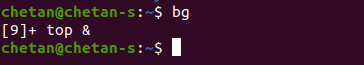 bg command in linux