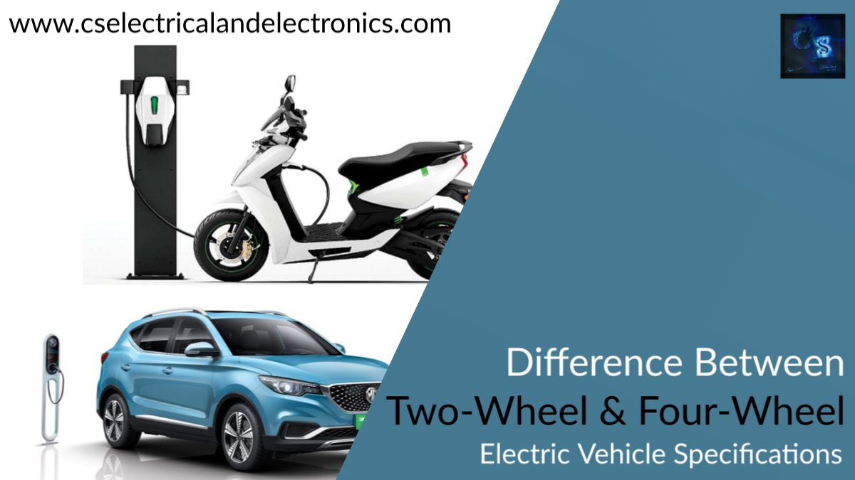 Difference between two-wheel and four-wheel electric vehicle Specification