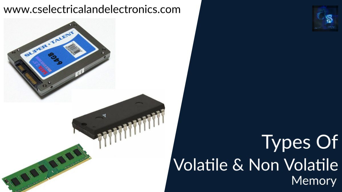 types of volatile and non volatile memory