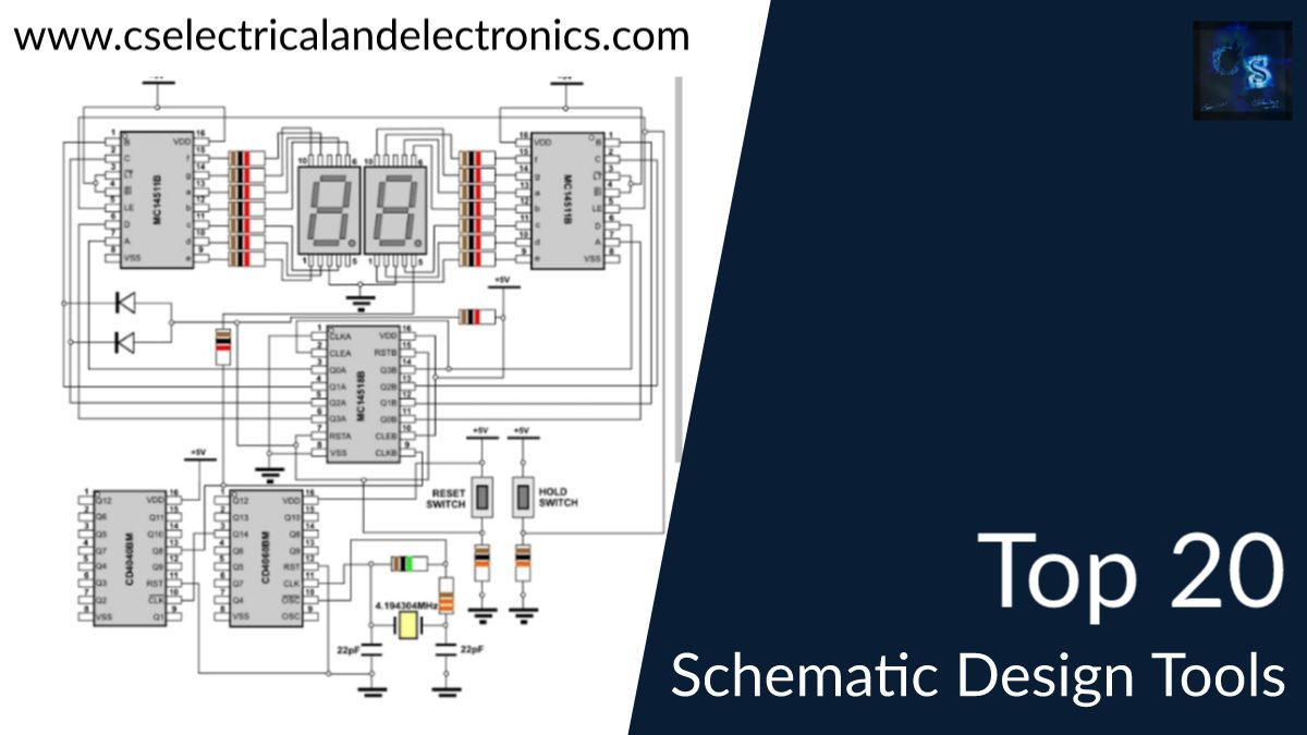 Top 20 Tools To Design A Schematic, Schematic Design Tools