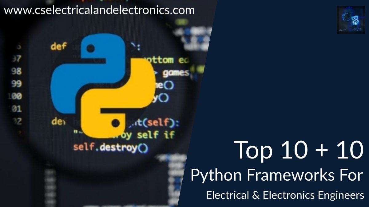 python Frameworks For electrical and electronics engineers