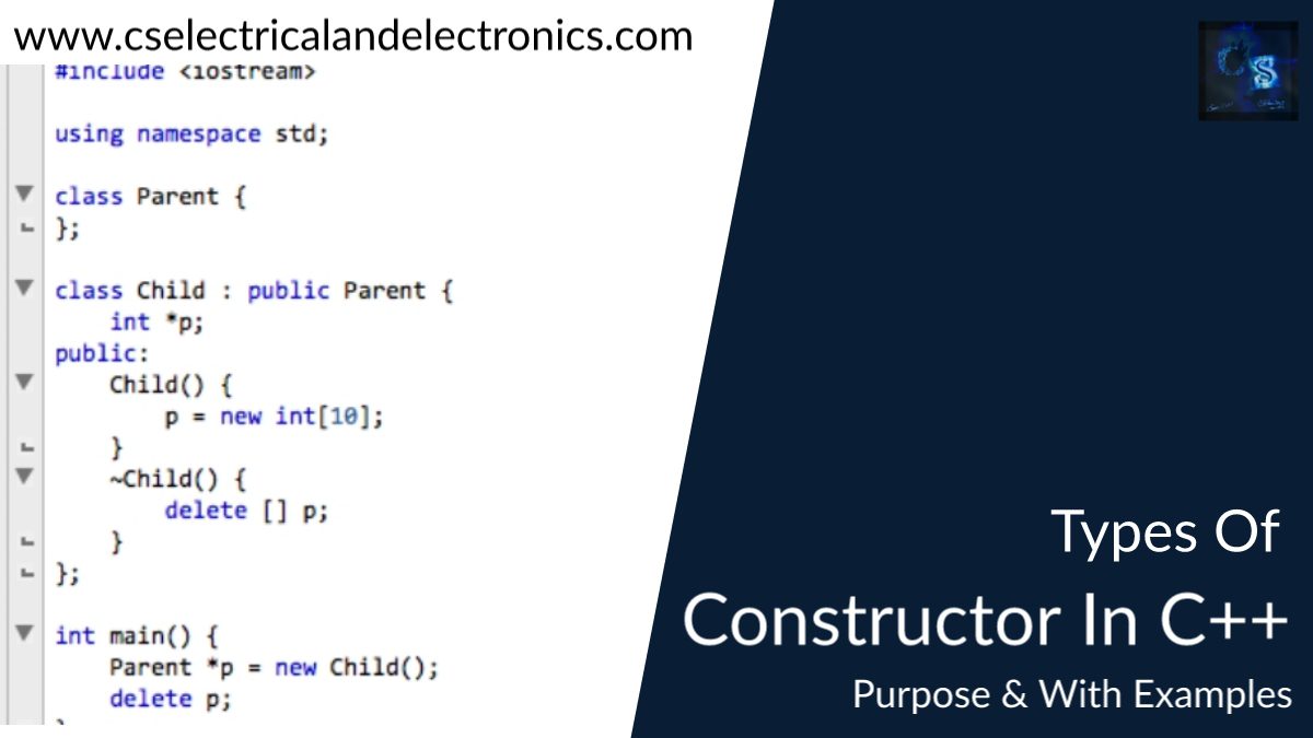 types of constructor in c