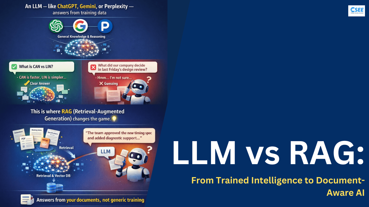LLM vs RAG: From Trained Intelligence to Document-Aware AI