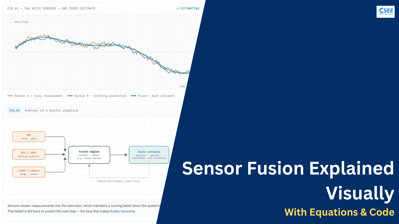 Sensor Fusion Explained Visually With Equations & Code