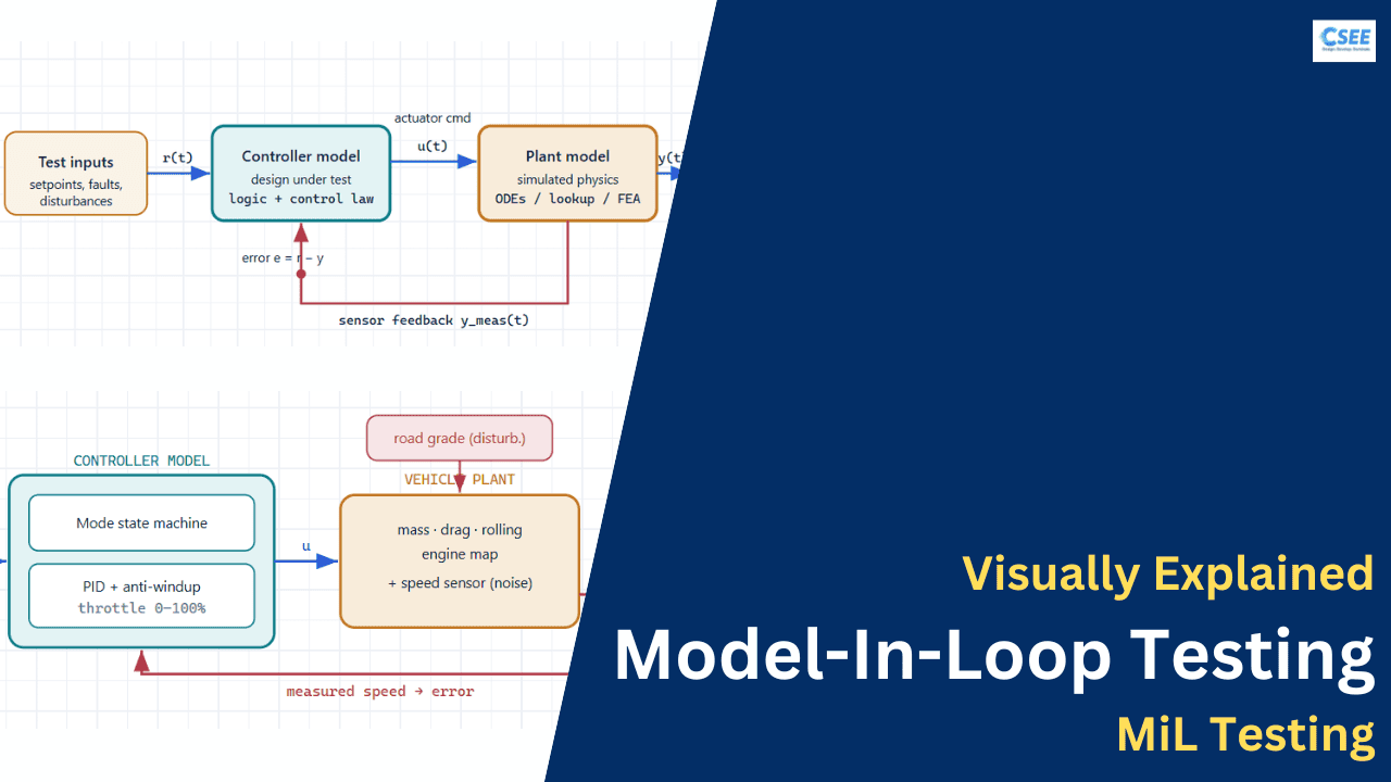 Visually Explained Model-In-Loop Testing, MiL Testing