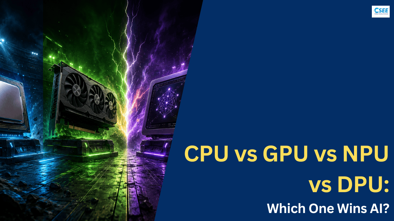 The Ultimate AI Hardware Battle: CPU vs GPU vs NPU vs DPU
